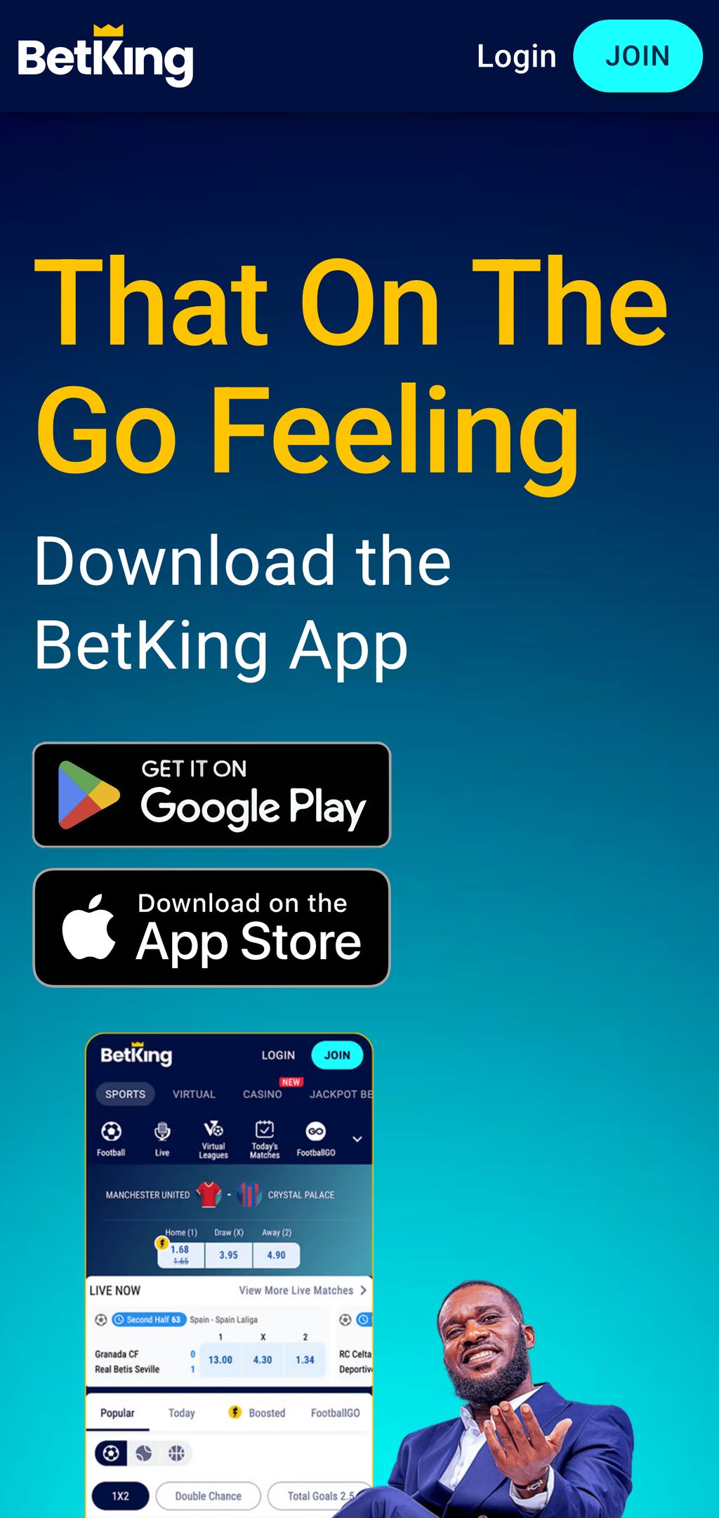 BetKing mobile app