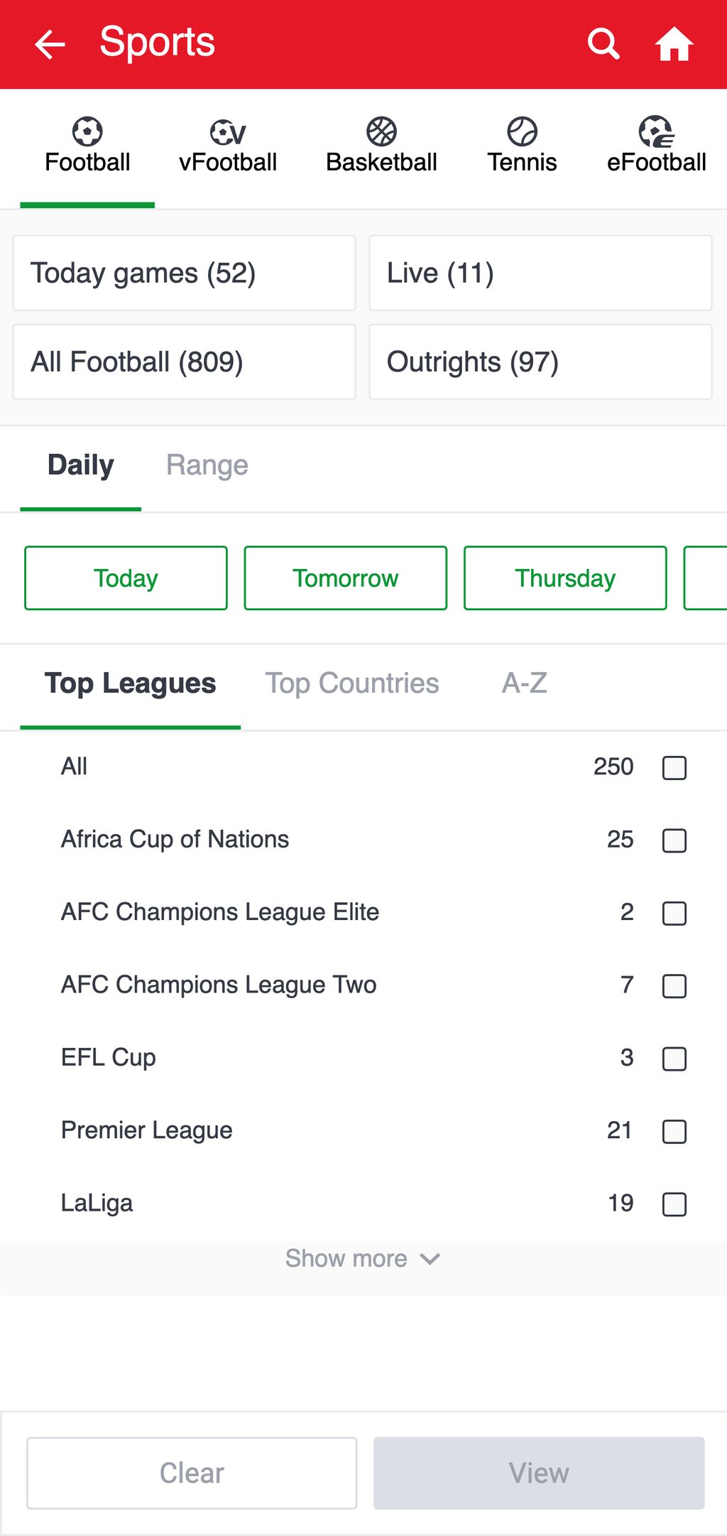 SportyBet sportsbook