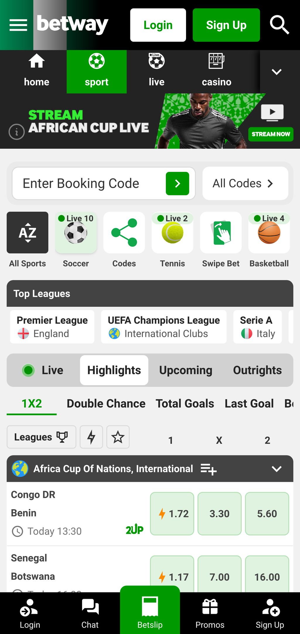 Betway sportsbook