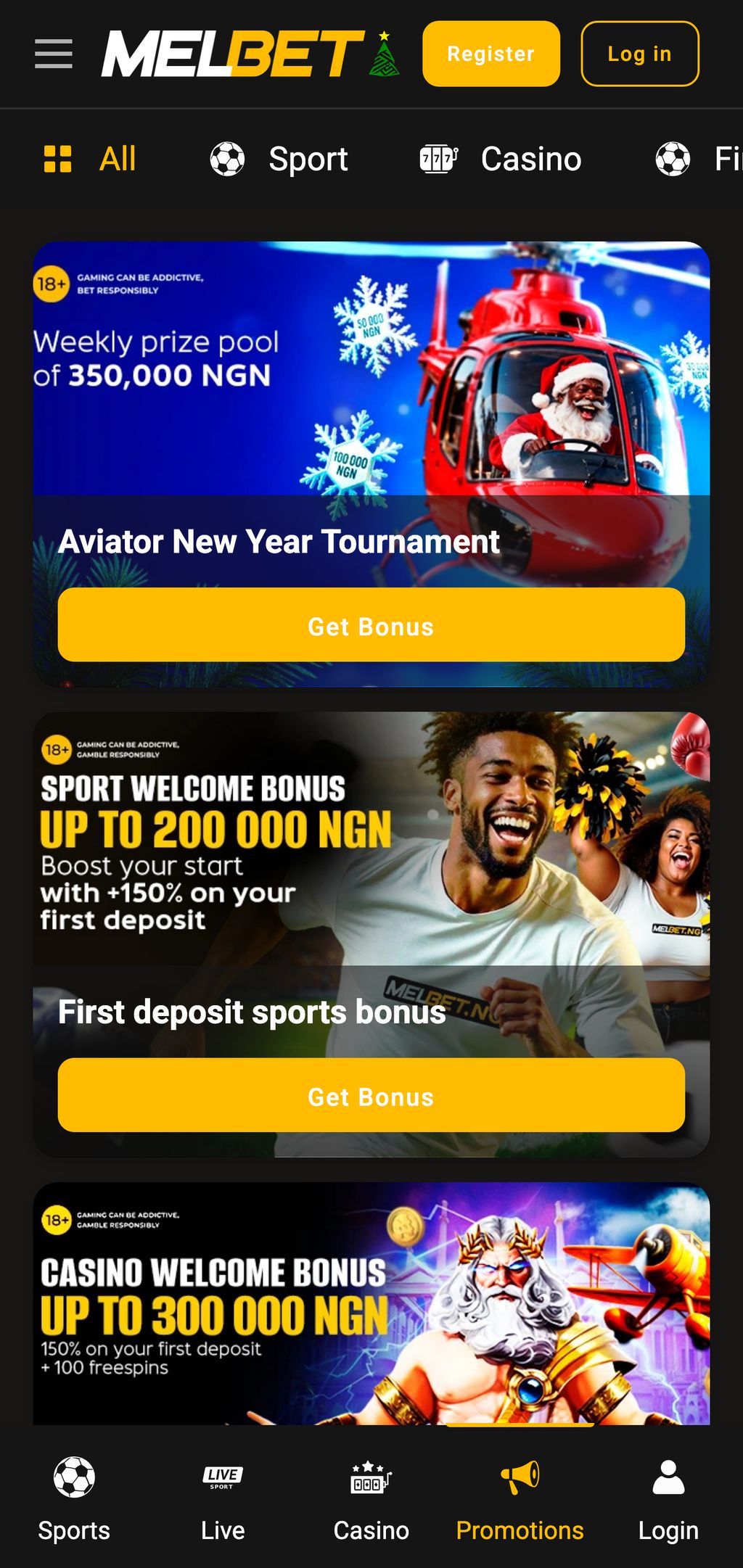 Melbet promotions